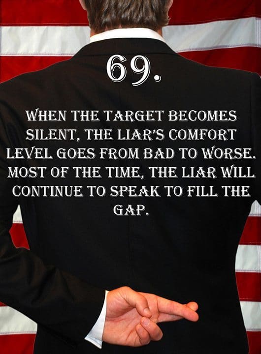 Deception Tip 69 – Become Silent – How To Detect Deception