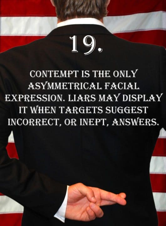Deception Tip 19 – Contempt – How To Detect Deception