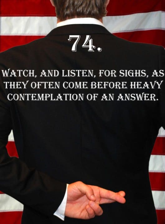 Deception Tip 74 – Sighs – How To Detect Deception