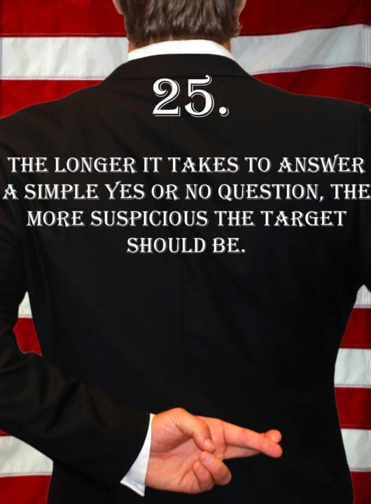 Deception Tip 25 – Yes Or No – How To Detect Deception