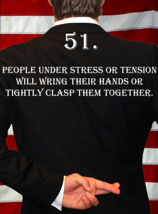 Deception Tip 51 – Wringing Hands – How To Detect Deception