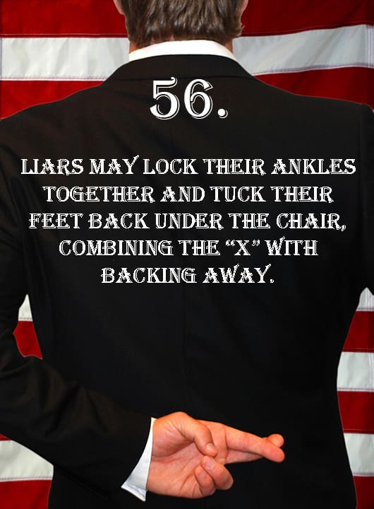 Deception Tip 56 – Ankles Backing Away – How To Detect Deception