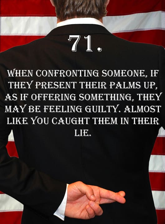 Deception Tip 71 – Palms Up – How To Detect Deception
